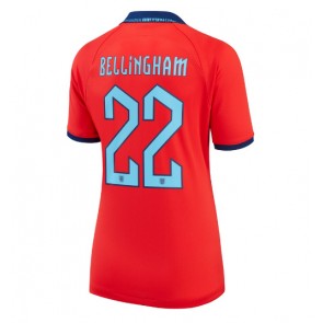 England Jude Bellingham #22 kläder Kvinnor VM 2022 Bortatröja Kortärmad
